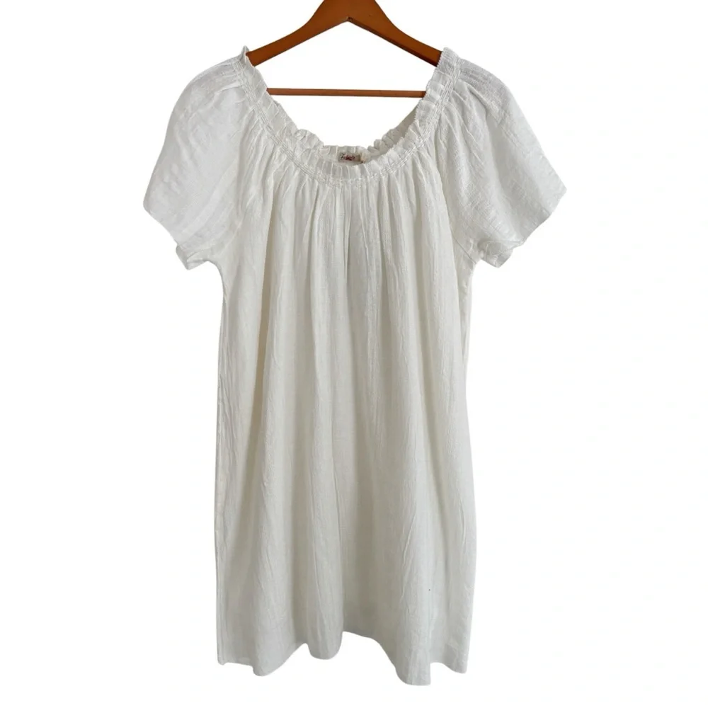 Faherty Annabelle Whisper White Organic Cotton Dress Size XS NWT